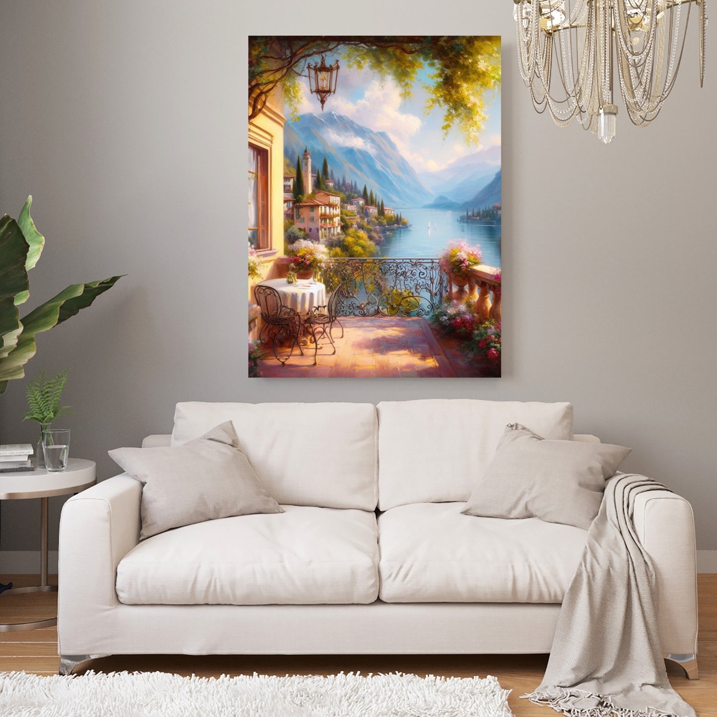 Lake Como Wall Art Canvas Print