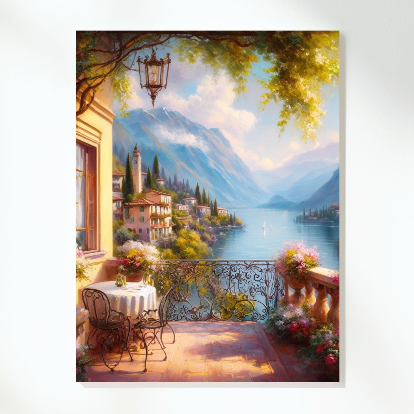 Lake Como Wall Art Canvas Print