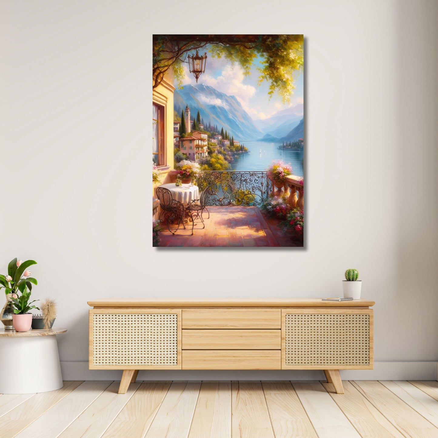 Lake Como Wall Art Canvas Print