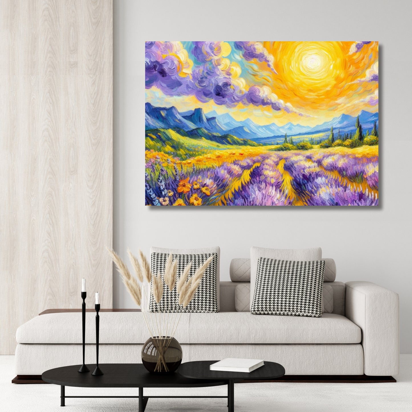 Lavender Fields Wall Art Canvas Print