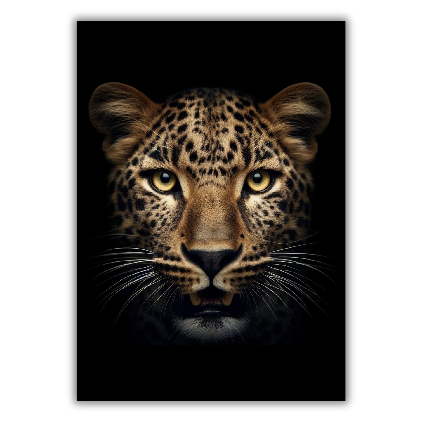 Leopard Gaze Animal Kingdom Wall Art Canvas Print