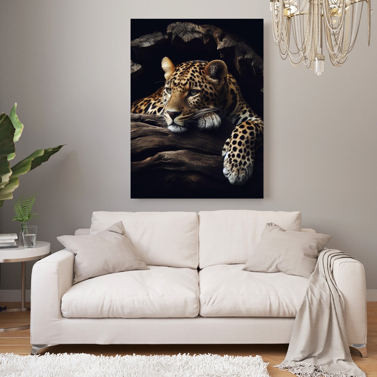 Leopard Beauty Animal Kingdom Wall Art Canvas Print