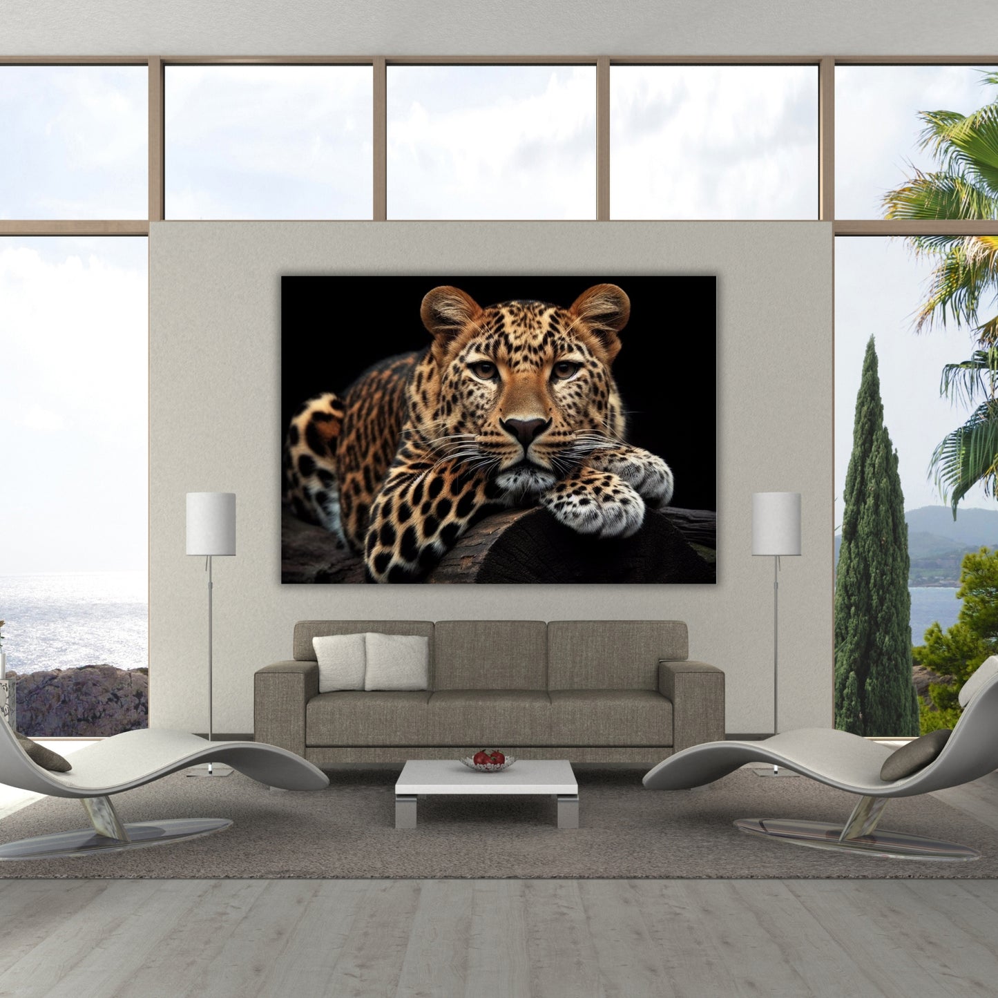 Leopard's Domain Animal Kingdom Wall Art Canvas Print