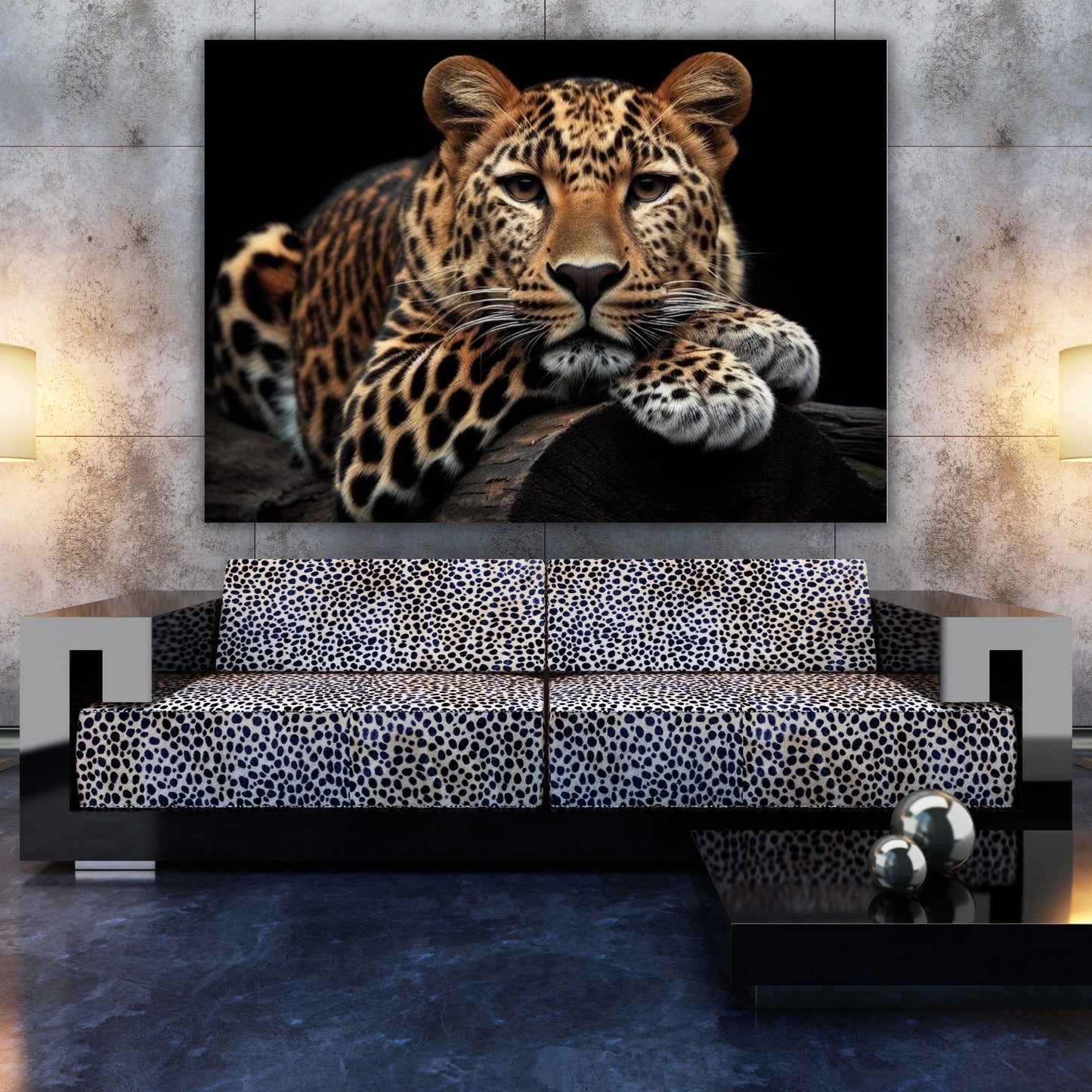 Leopard's Domain Animal Kingdom Wall Art Canvas Print