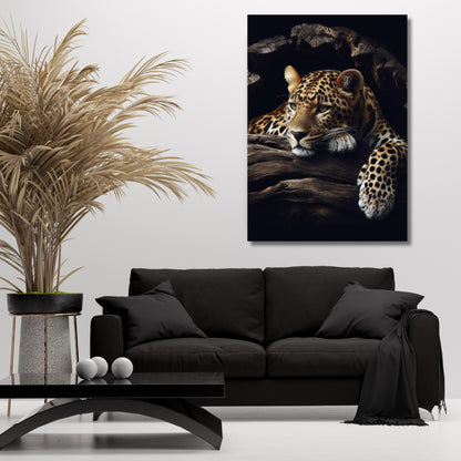 Leopard Beauty Animal Kingdom Wall Art Canvas Print