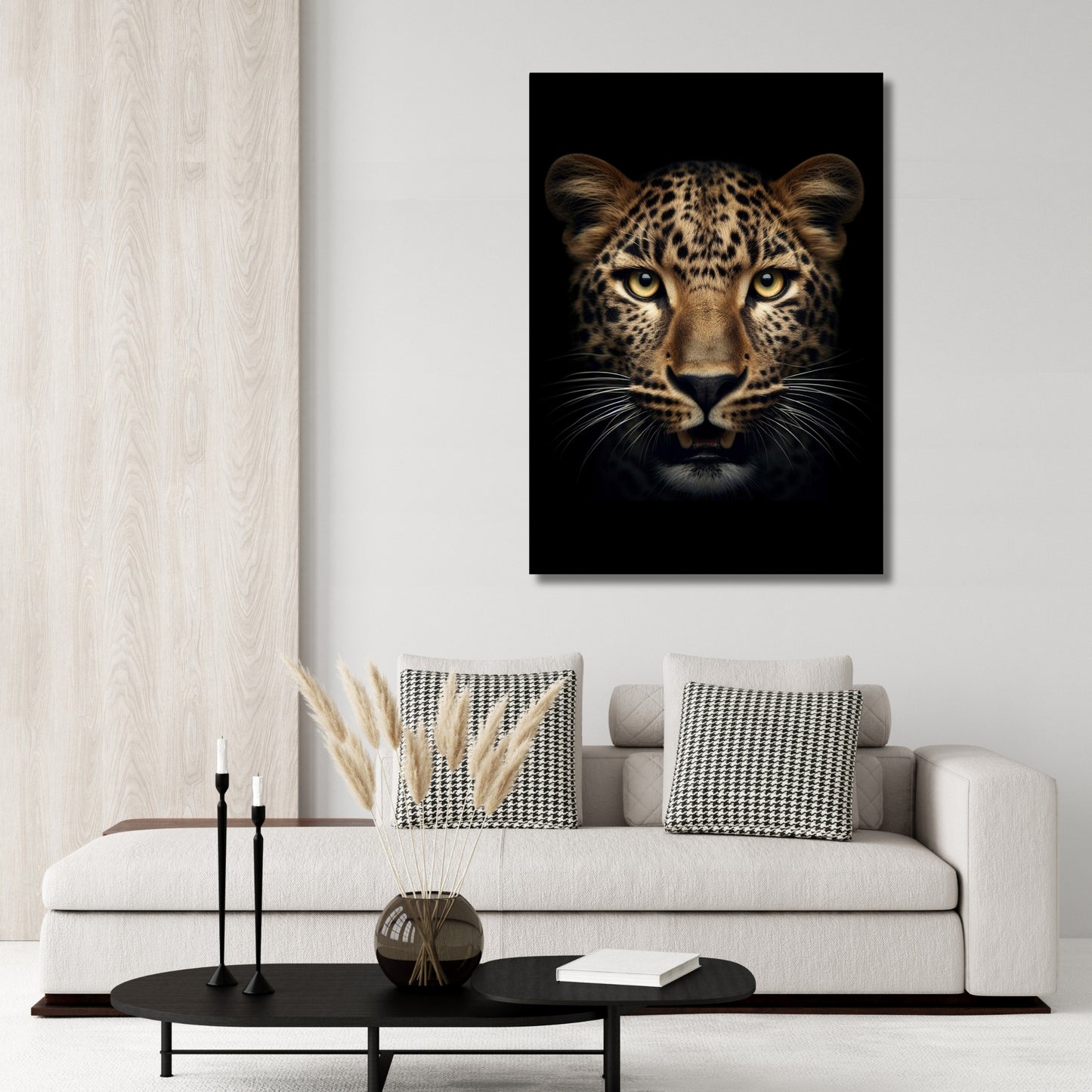 Leopard Gaze Animal Kingdom Wall Art Canvas Print