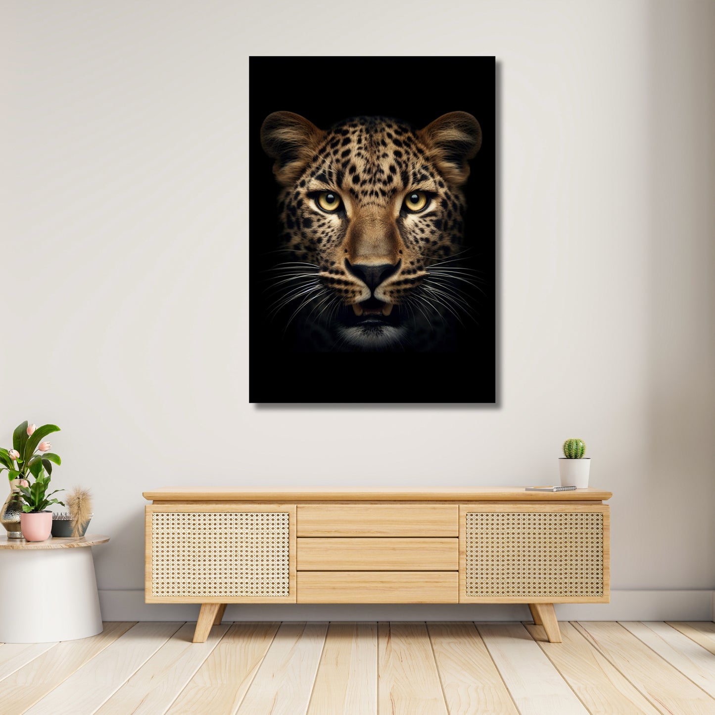 Leopard Gaze Animal Kingdom Wall Art Canvas Print