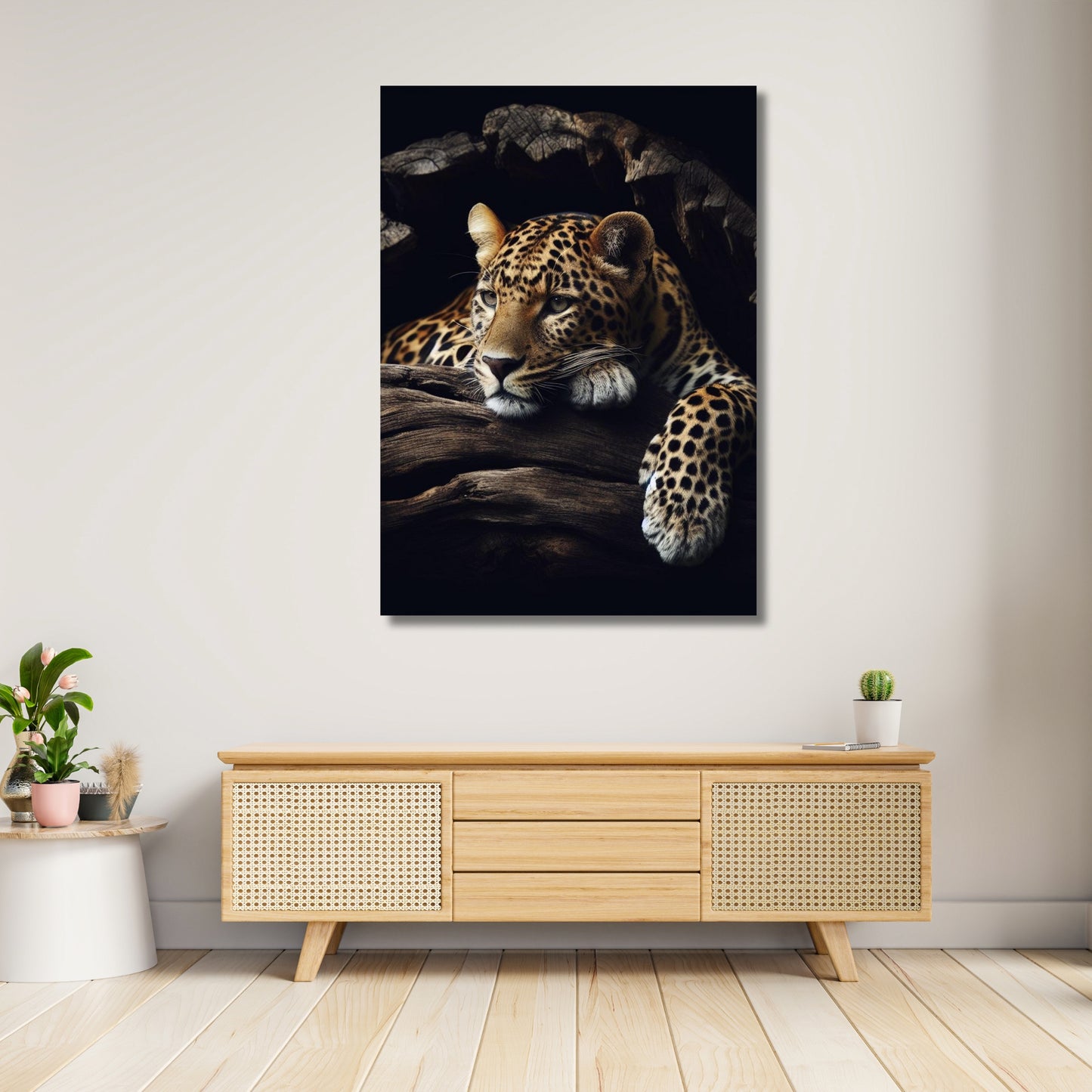 Leopard Beauty Animal Kingdom Wall Art Canvas Print