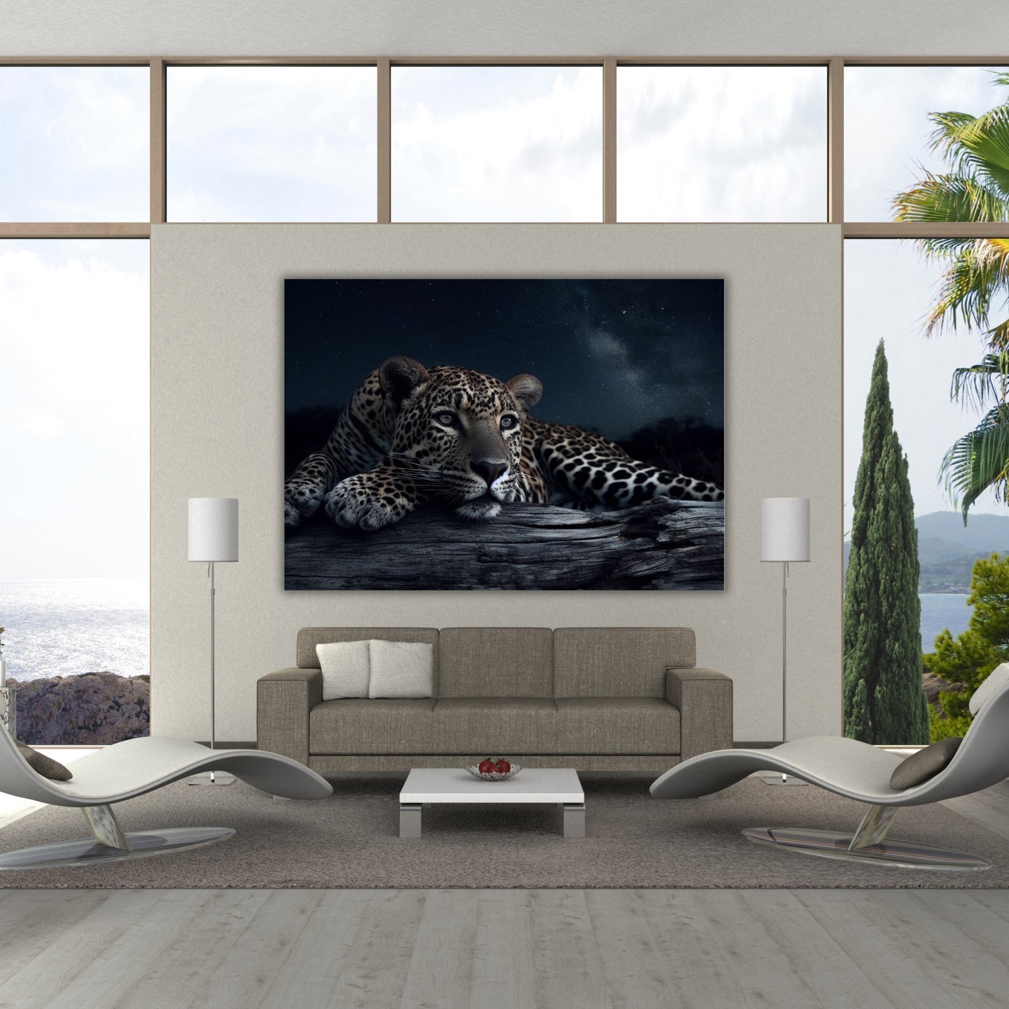 A Leopard's Eye Animal Kingdom Wall Art Canvas Print