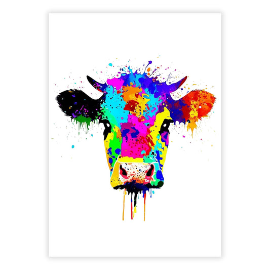 Bertie Cow Wall Art Canvas Print