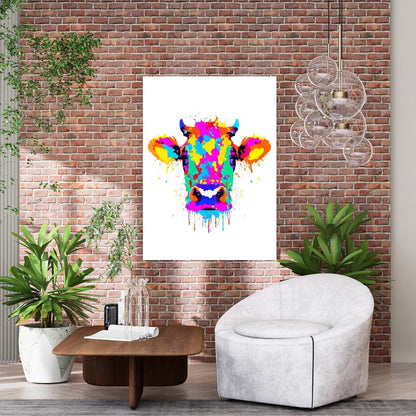 Connie Cow Wall Art Canvas Print