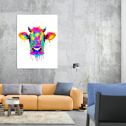 Connie Cow Wall Art Canvas Print