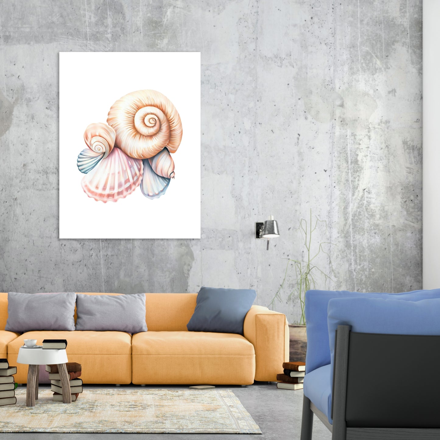 Heavenly Beach Shells Wall Art Canvas Print