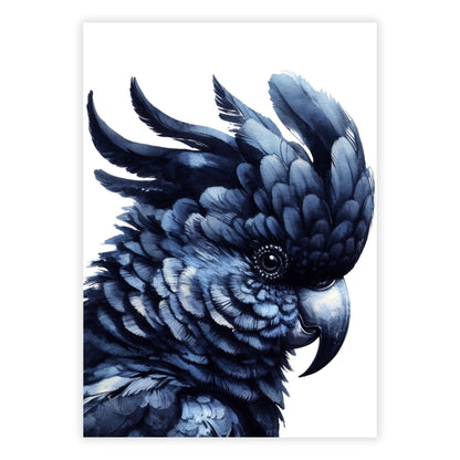 Black Cockatoo Wall Art Canvas Print