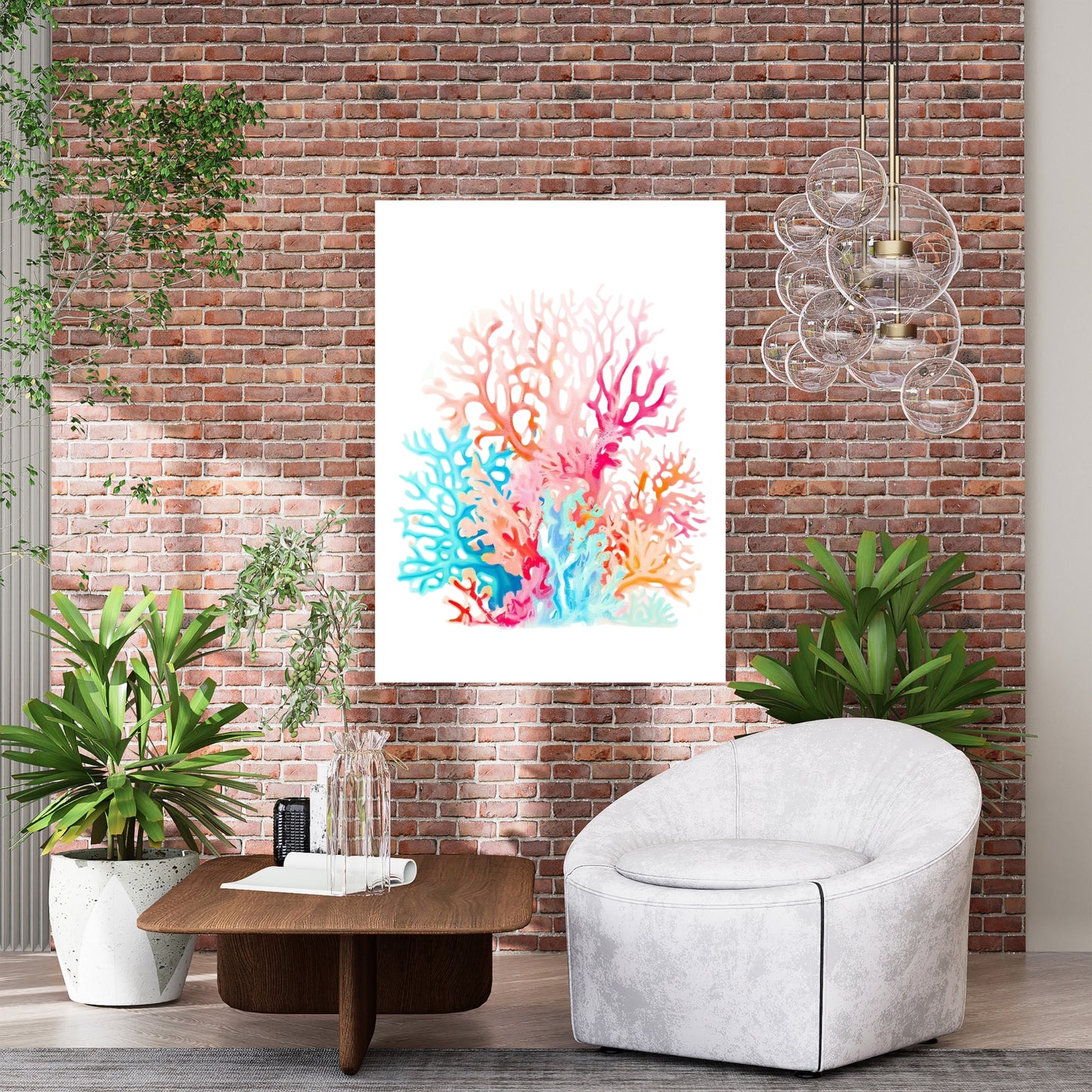 Sea Coral Wall Art Canvas Print