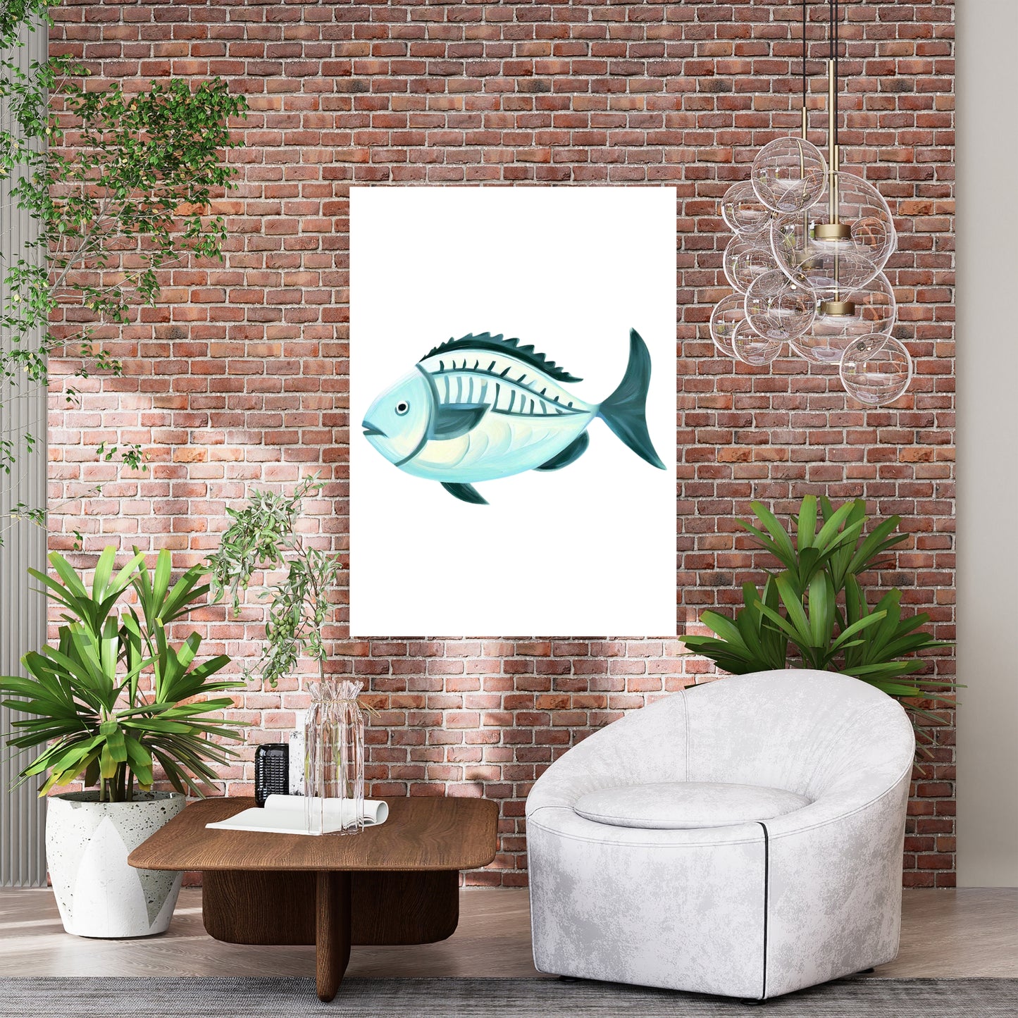 Fish Life Wall Art Canvas Print