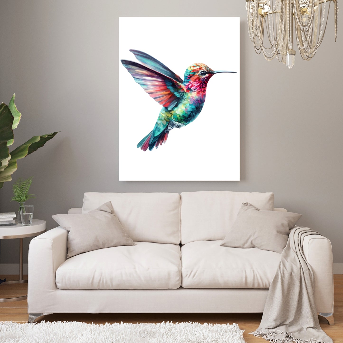 Hummingbird Wall Art Canvas Print