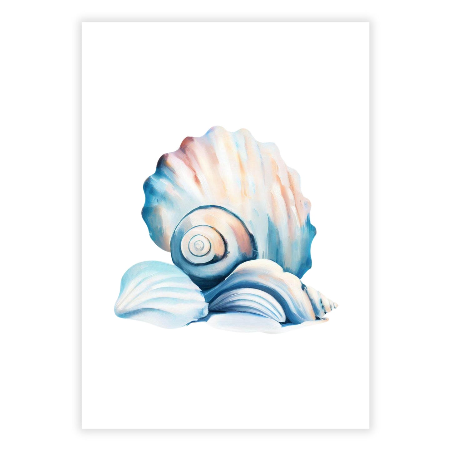 Island Seashells Wall Art Canvas Print