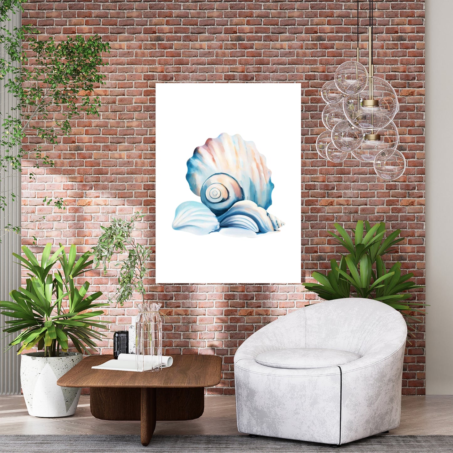 Island Seashells Wall Art Canvas Print