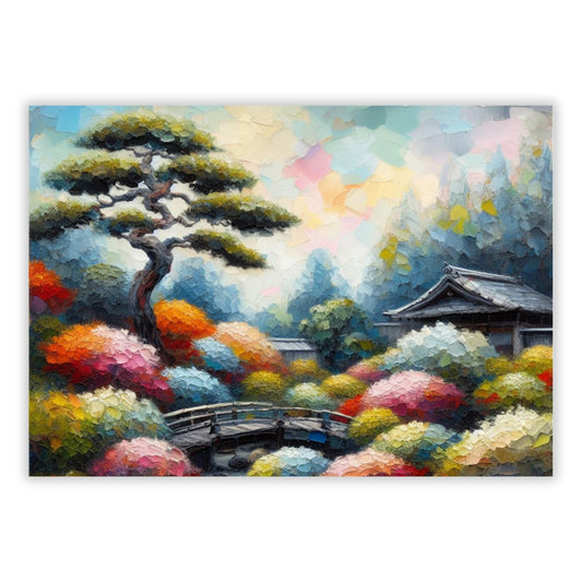 Japanese Garden Beauty Wall Art Canvas Print