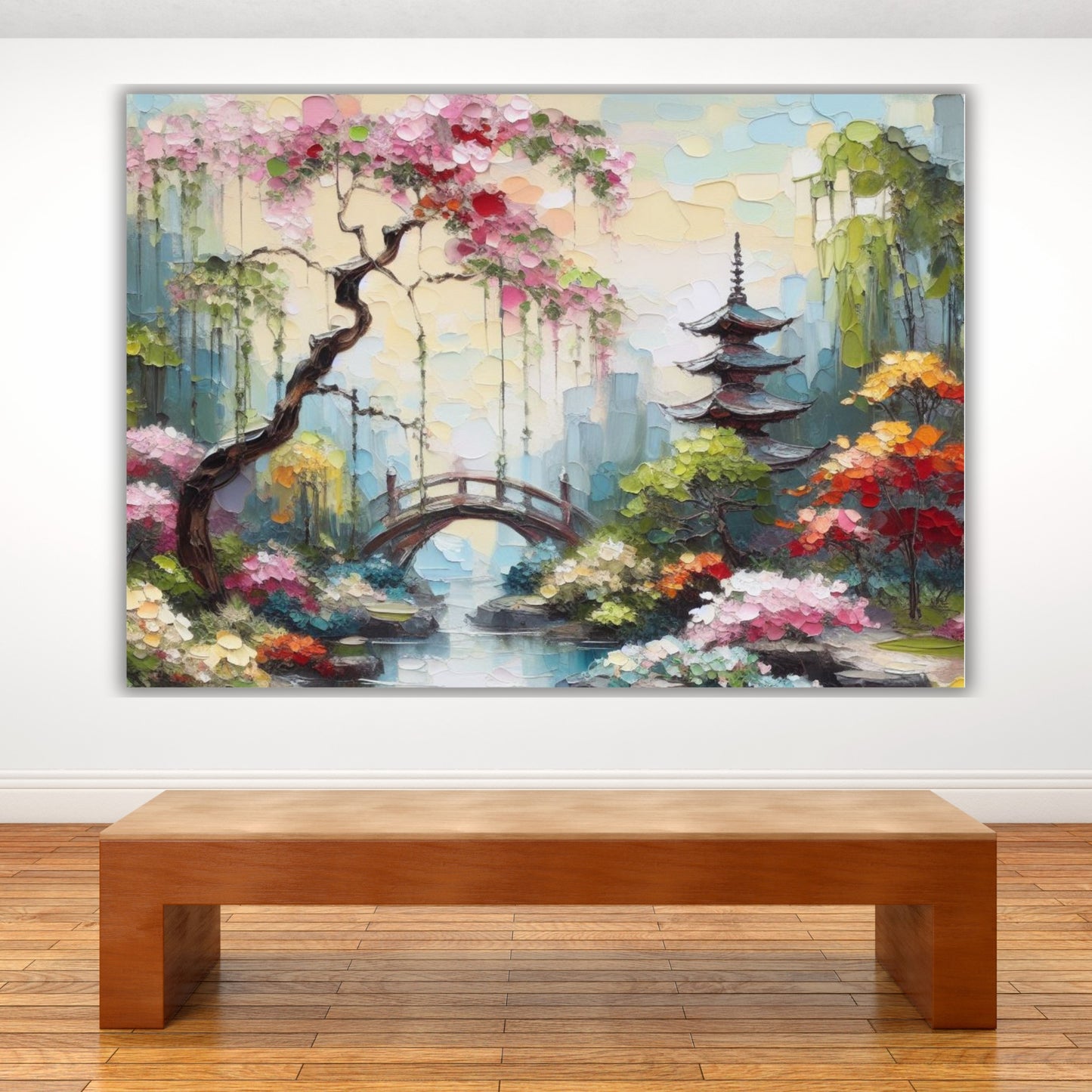 Japanese Garden Wall Art Canvas Print