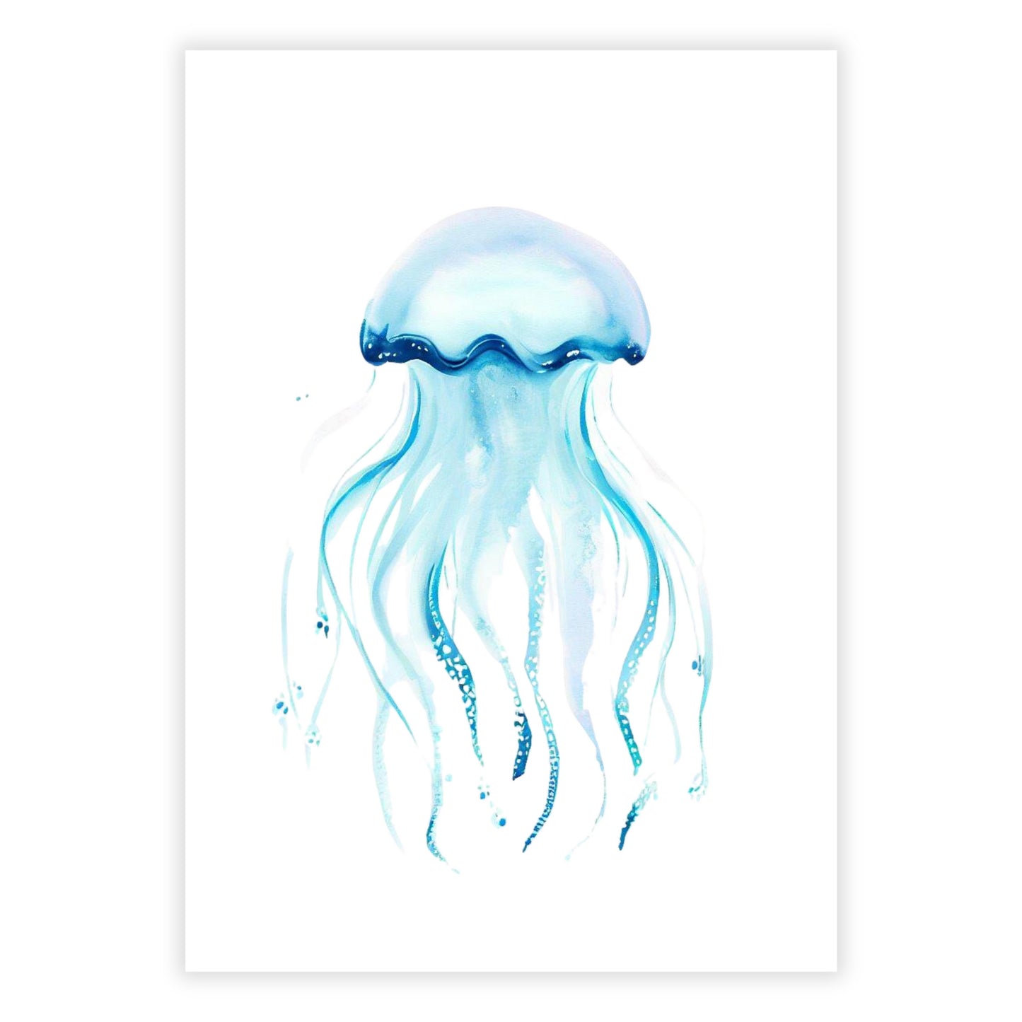 Jellyfish Glow Wall Art Canvas Print