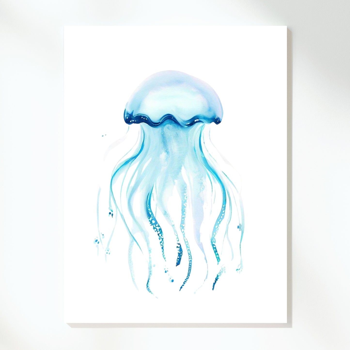 Jellyfish Glow Wall Art Canvas Print