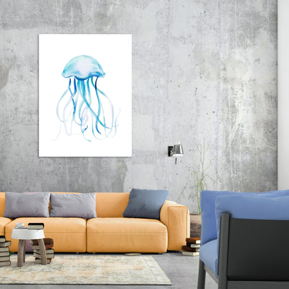 Jellyfish Love Wall Art Canvas Print