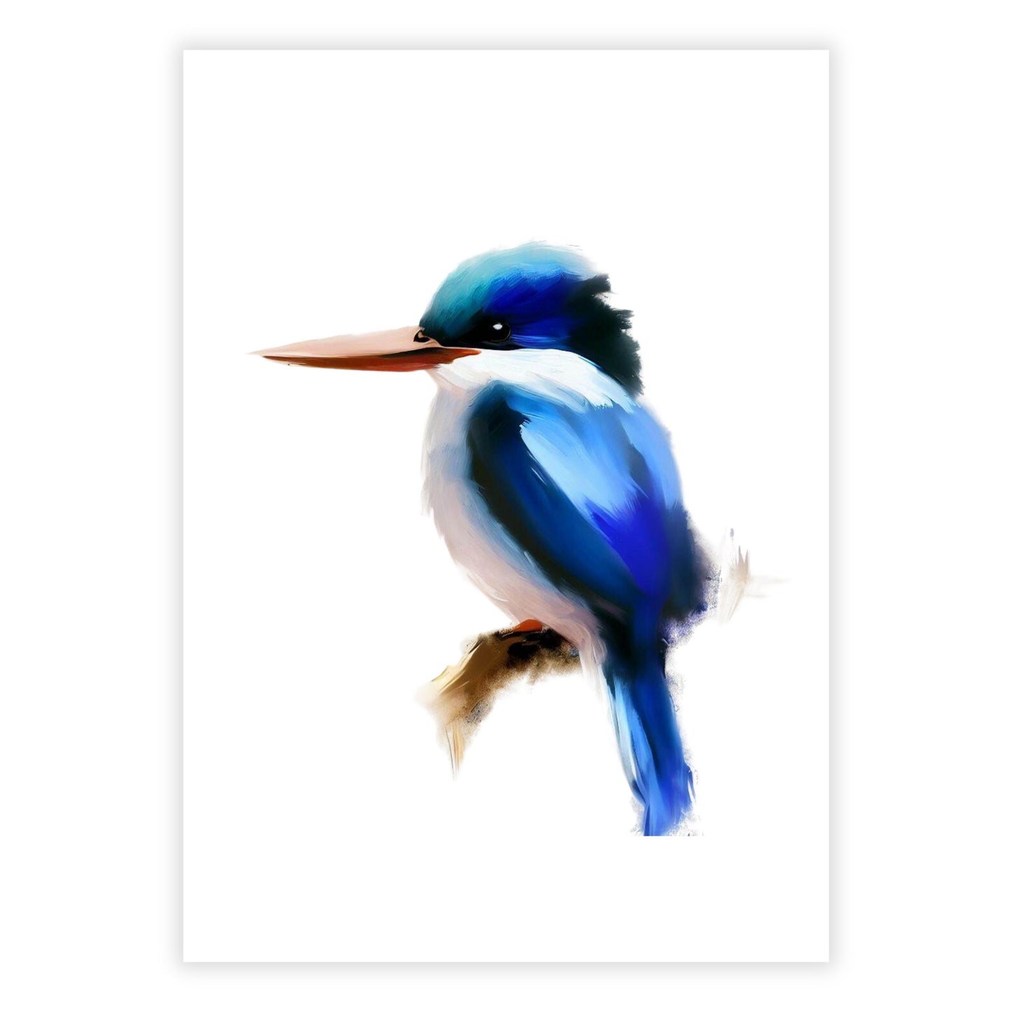 Kingfisher's Realm Wall Art Canvas Print