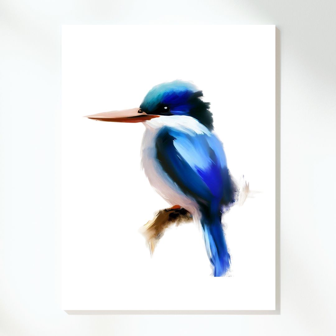 Kingfisher's Realm Wall Art Canvas Print