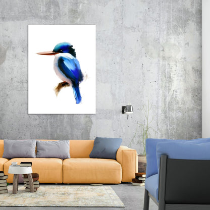 Kingfisher's Realm Wall Art Canvas Print