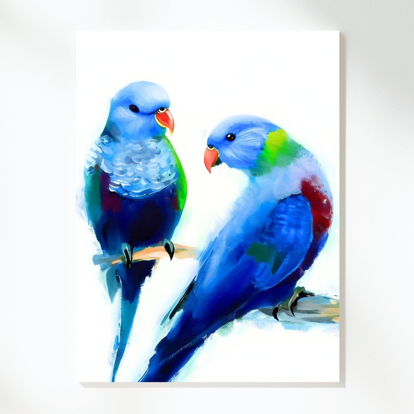 Lorikeet Love Wall Art Canvas Print