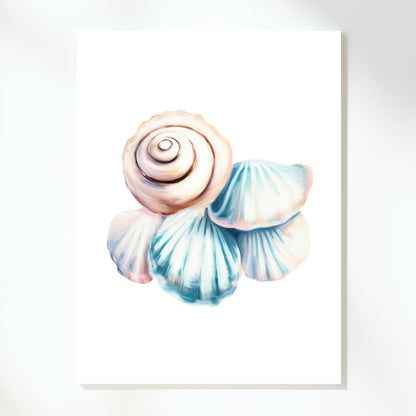 Ocean Shells Wall Art Canvas Print