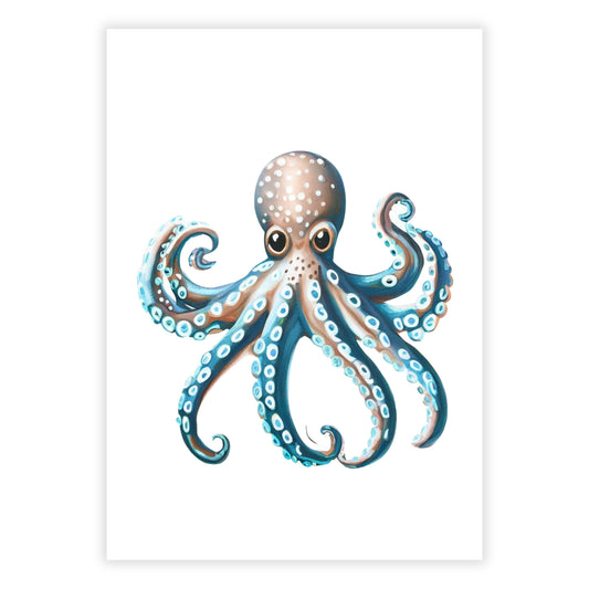 Octopus Beauty Wall Art Canvas Print