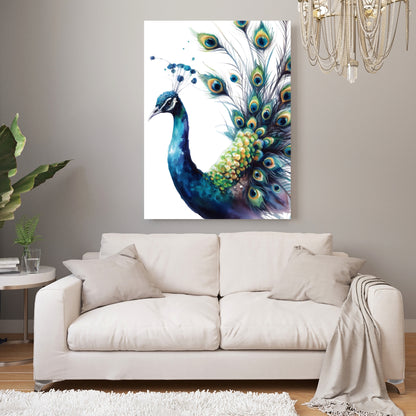 Peacock Wall Art Canvas Print