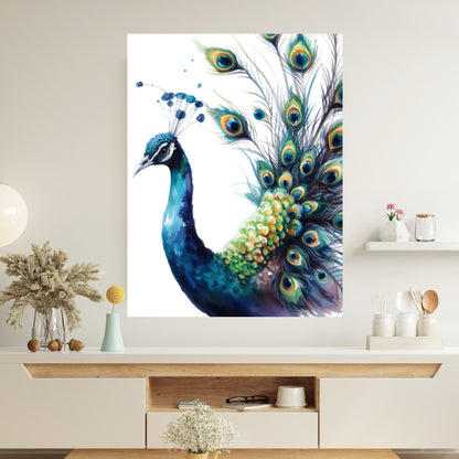 Peacock Wall Art Canvas Print