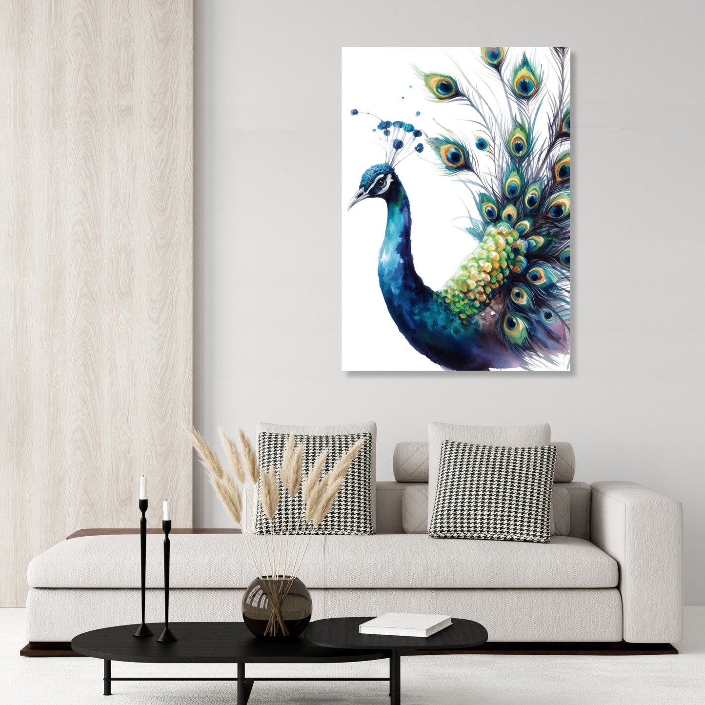 Peacock Wall Art Canvas Print