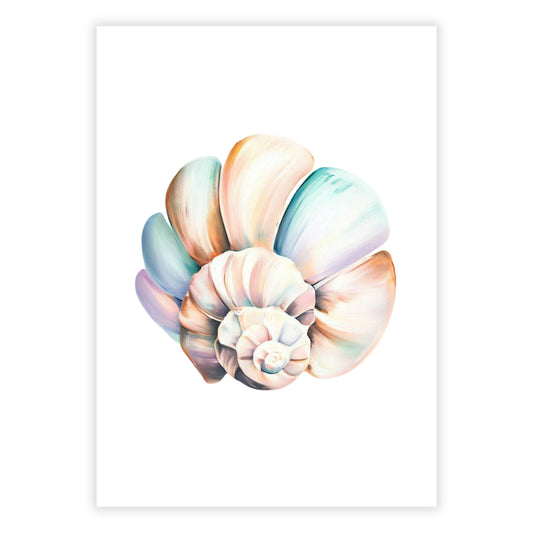 Rainbow Shells Wall Art Canvas Print