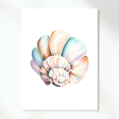 Rainbow Shells Wall Art Canvas Print