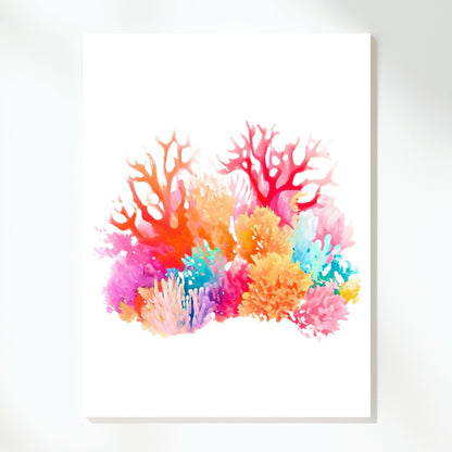 Sea Coral Beauty Wall Art Canvas Print