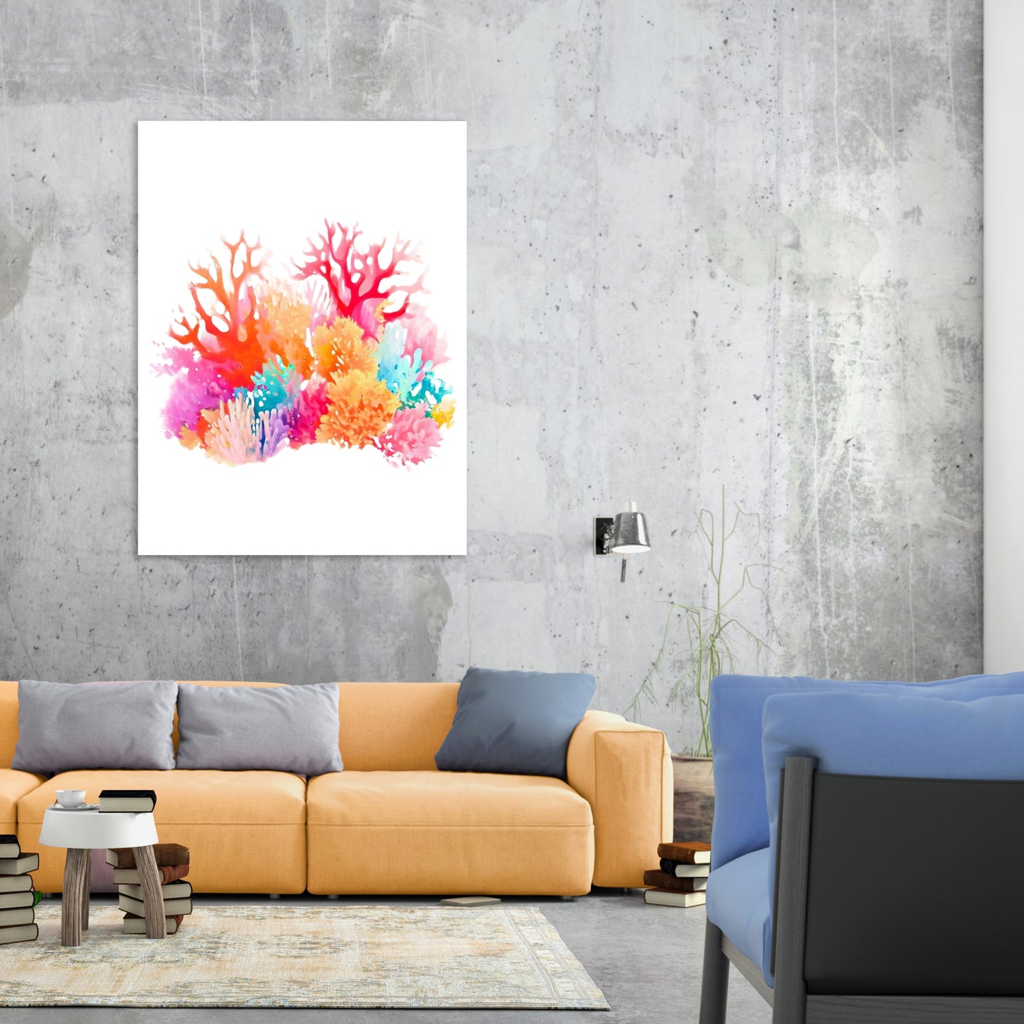 Sea Coral Beauty Wall Art Canvas Print