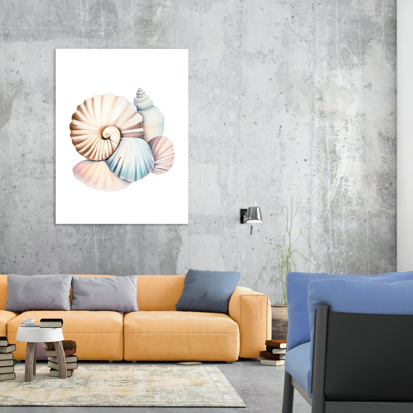 Seashell Medley Wall Art Canvas Print