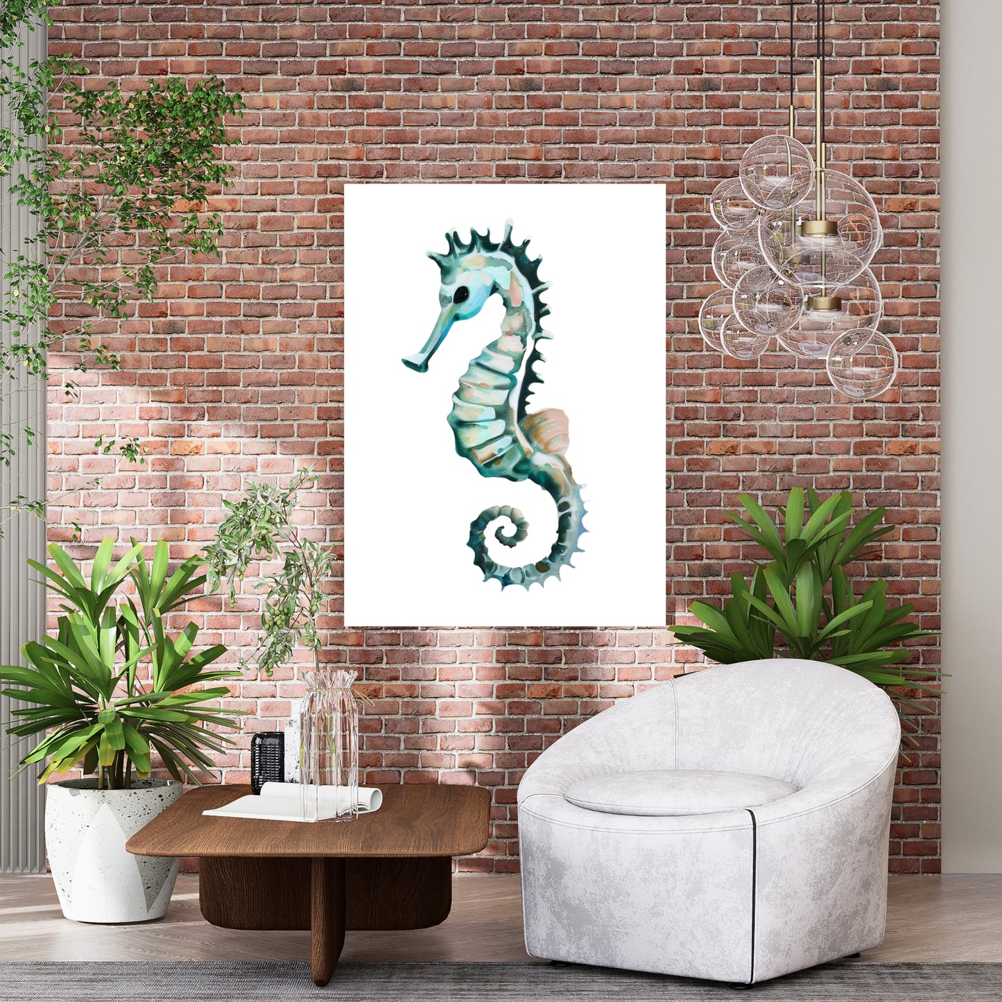 Seahorse Life Wall Art Canvas Print