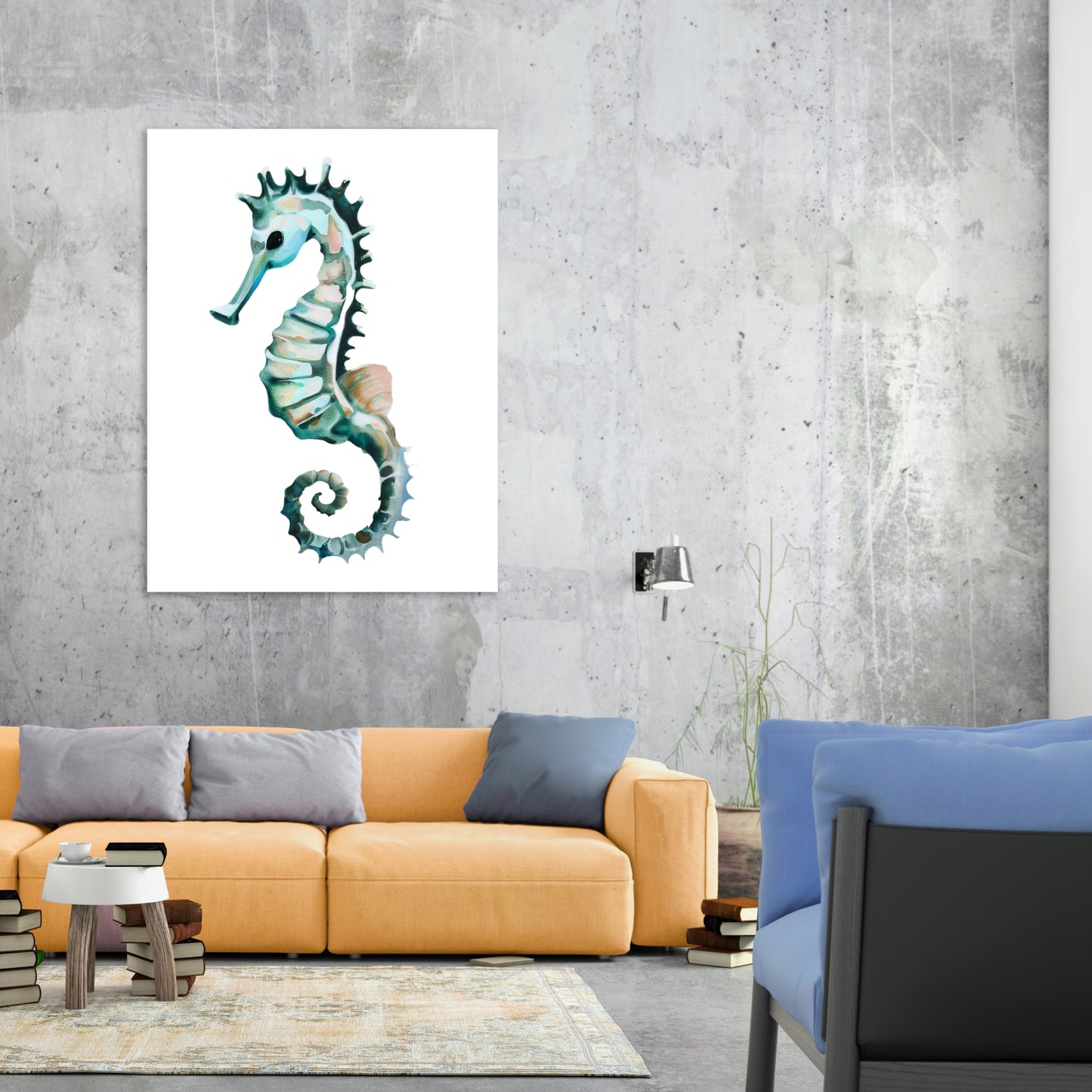 Seahorse Life Wall Art Canvas Print