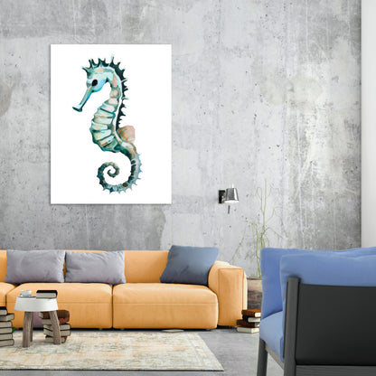 Seahorse Life Wall Art Canvas Print