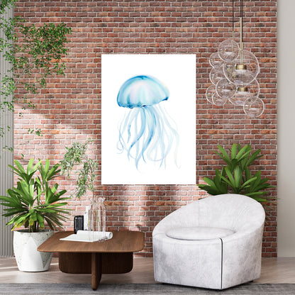 Jellyfish Tides Wall Art Canvas Print