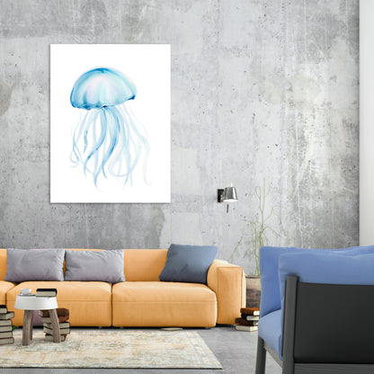 Jellyfish Tides Wall Art Canvas Print