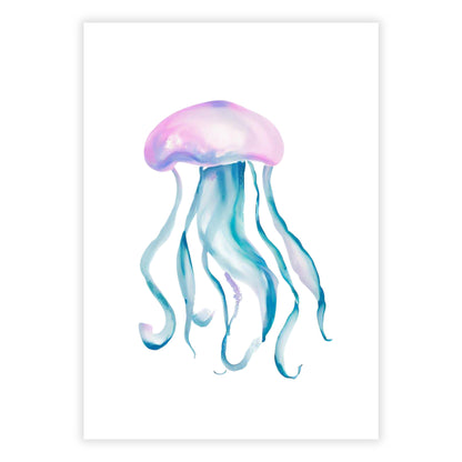 Jellyfish Tropics Wall Art Canvas Print