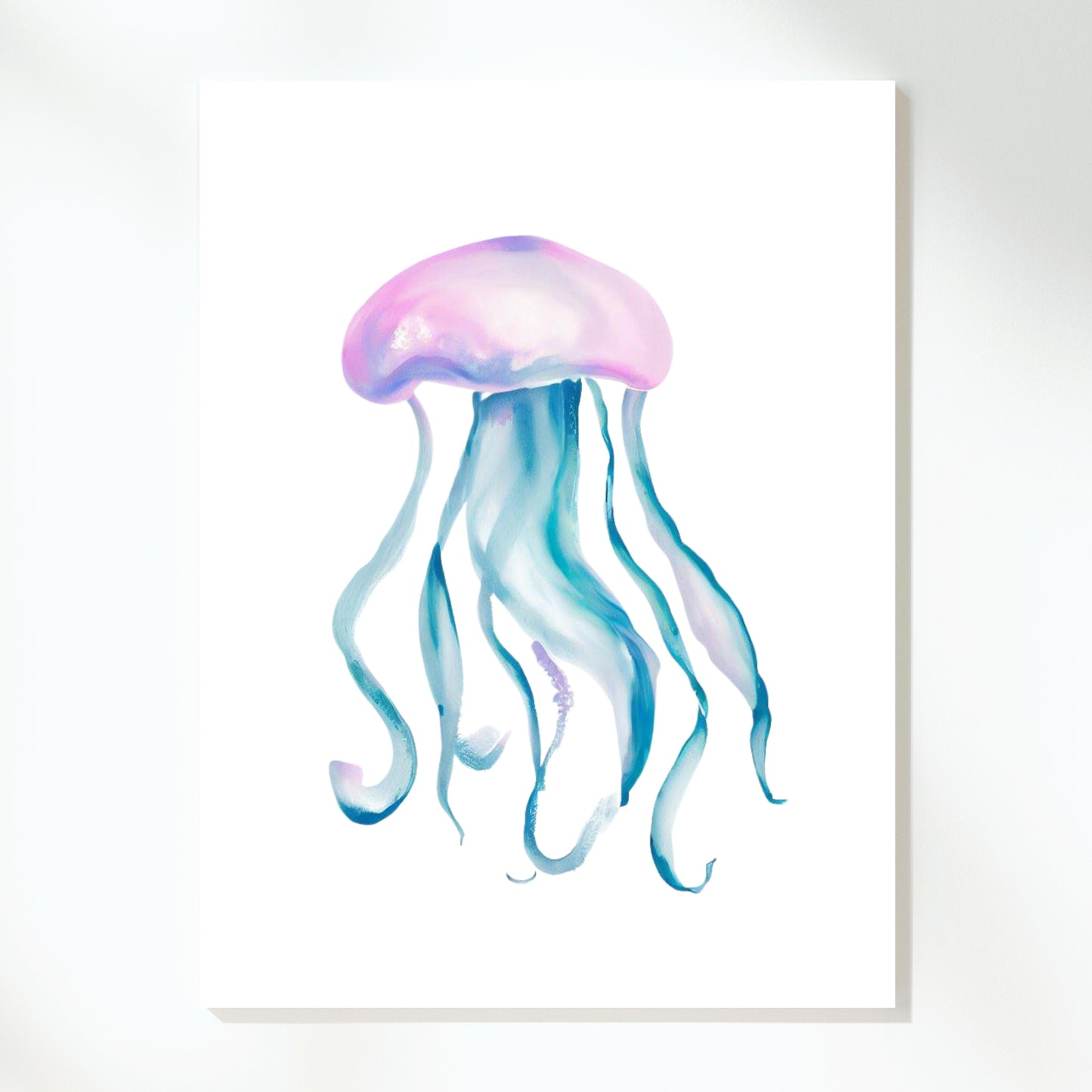 Jellyfish Tropics Wall Art Canvas Print