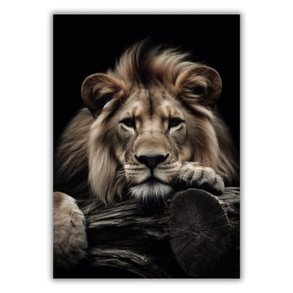 Lion's Watch Animal Kingdom Wall Art Canvas Print